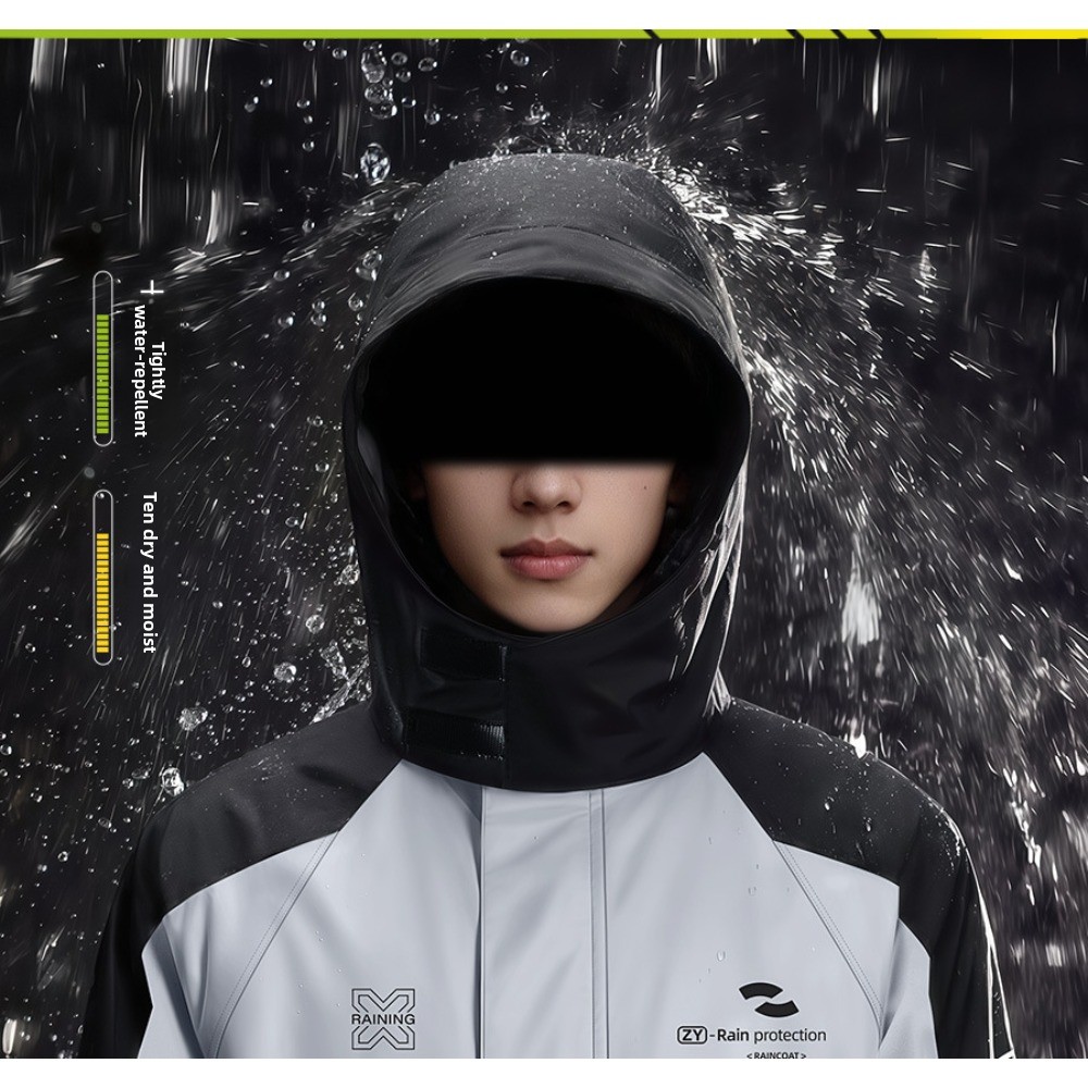 Two Piece Motorcycle Rain Suit - Cycling Commuter Rain Jacket recension och pris