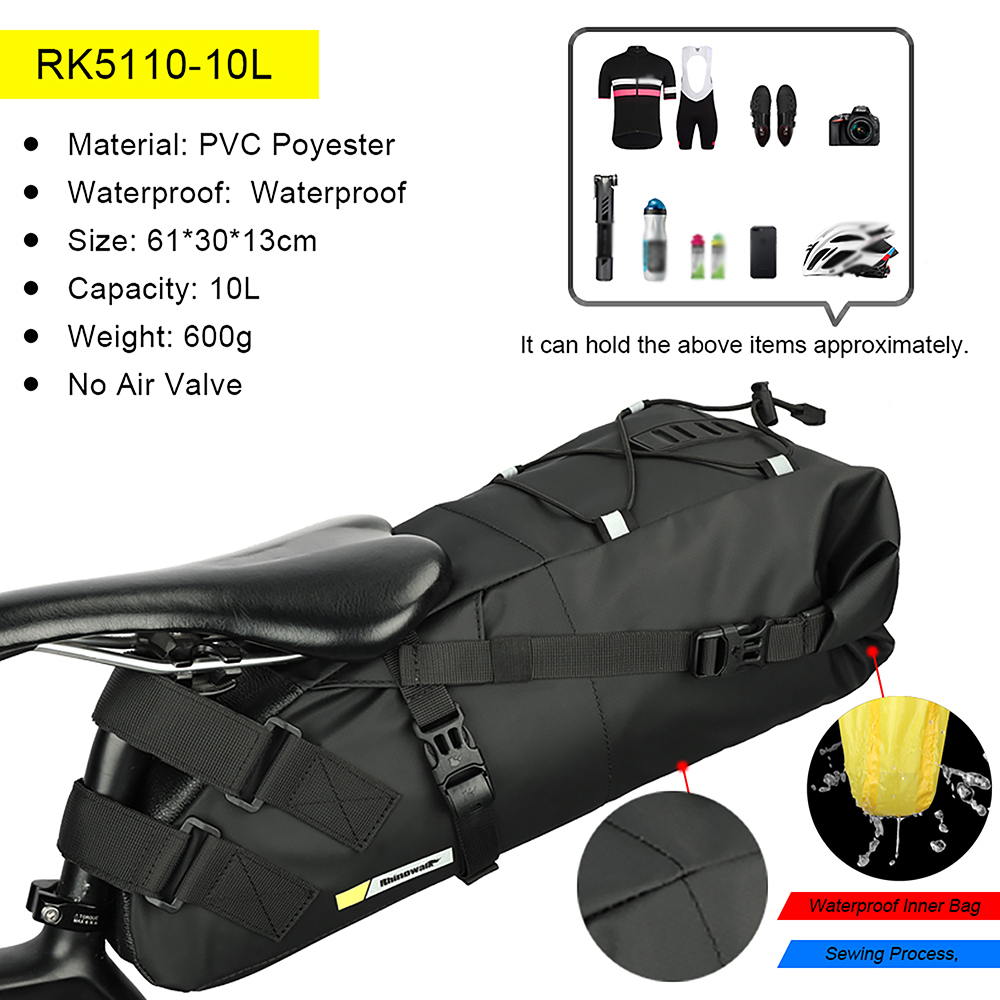 Bike Saddle Tube Bag Waterproo - Saddle Bag Under Seat recension och pris