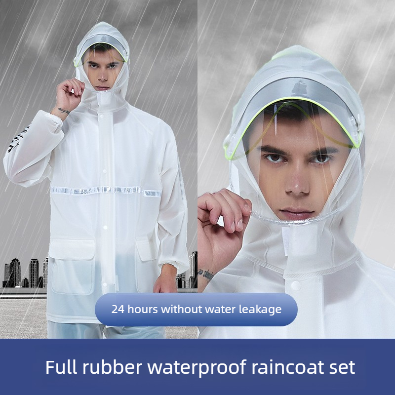 Reflective Two Piece Motorcycl - Cycling Commuter Rain Jacket recension och pris