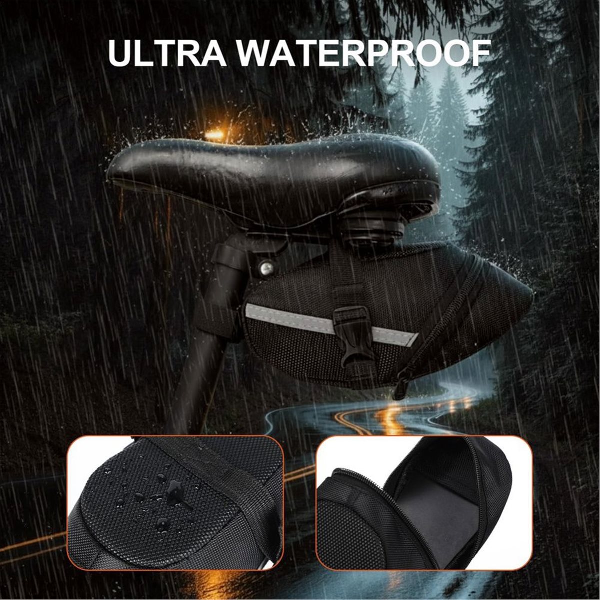 B72ABG 2 Pack Bike Seat Bag, B - Saddle Bag Under Seat recension och pris
