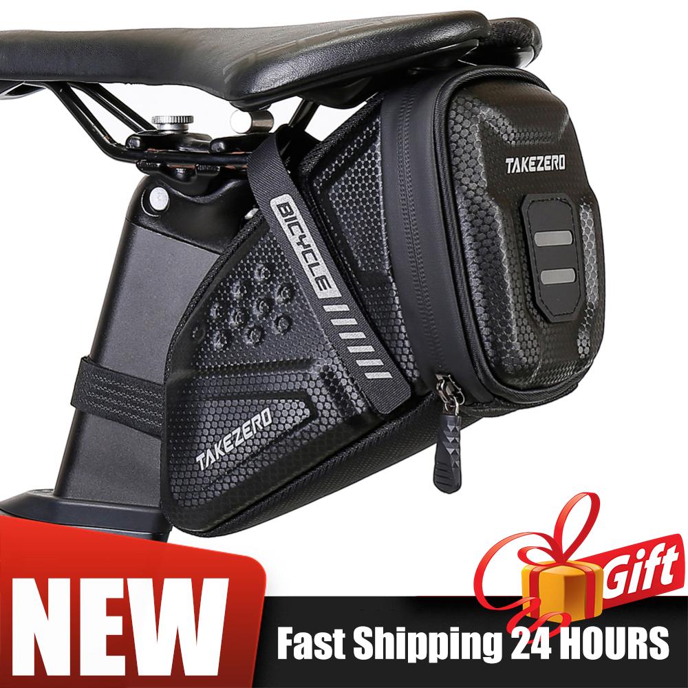 Bicycle Tail Bag 1L EVA Hard S - Saddle Bag Under Seat recension och pris