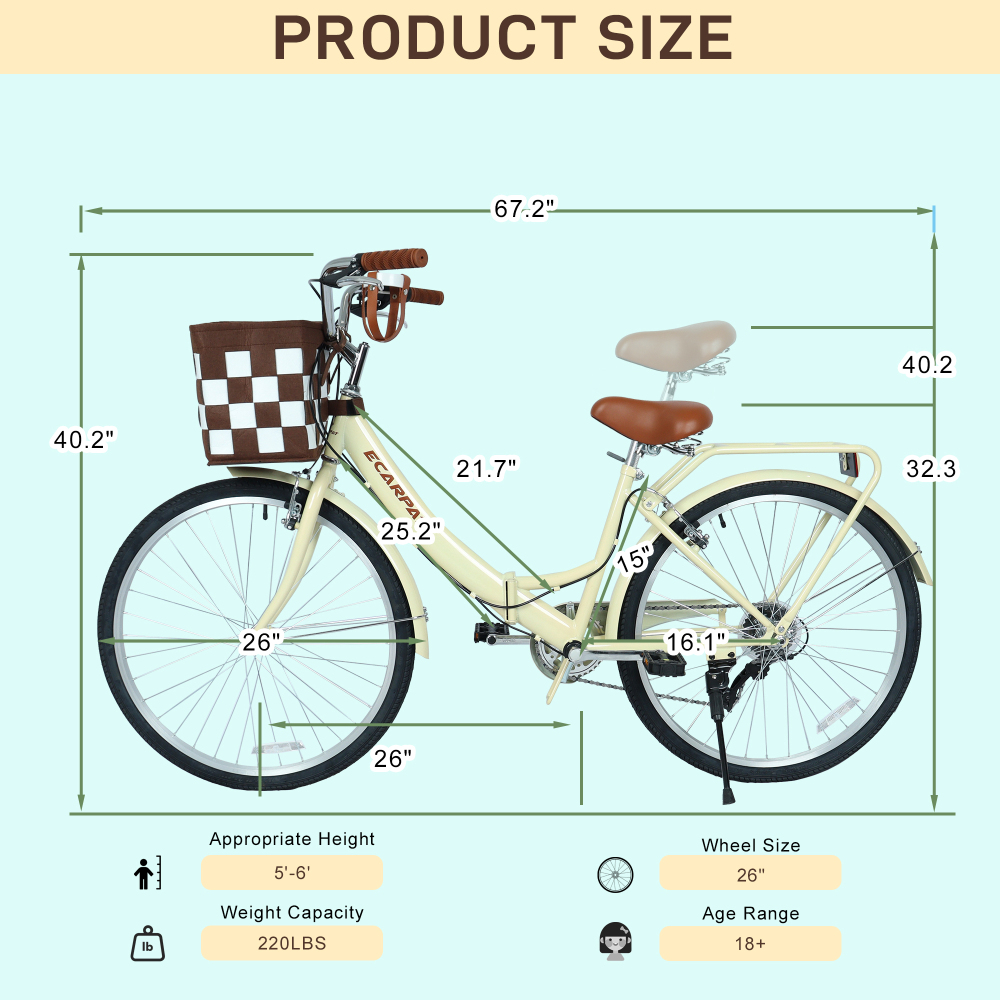 A26285B 26 Inch Folding City B - Commuter Biking recension och pris