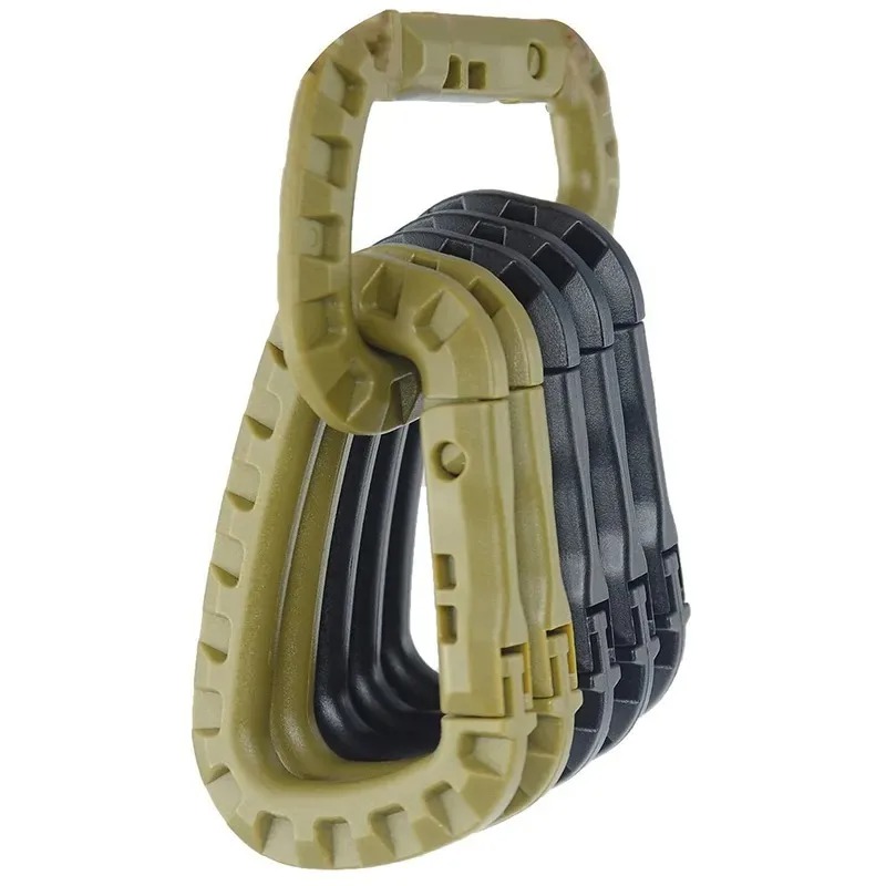 Tactical Carabiner Set Plastic - Chain Lock Combination recension och pris