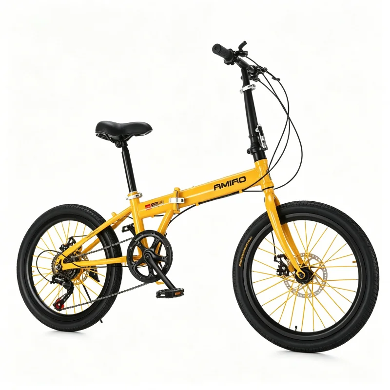 20 Inch Yellow Spoke Wheel Fol - Commuter Biking recension och pris