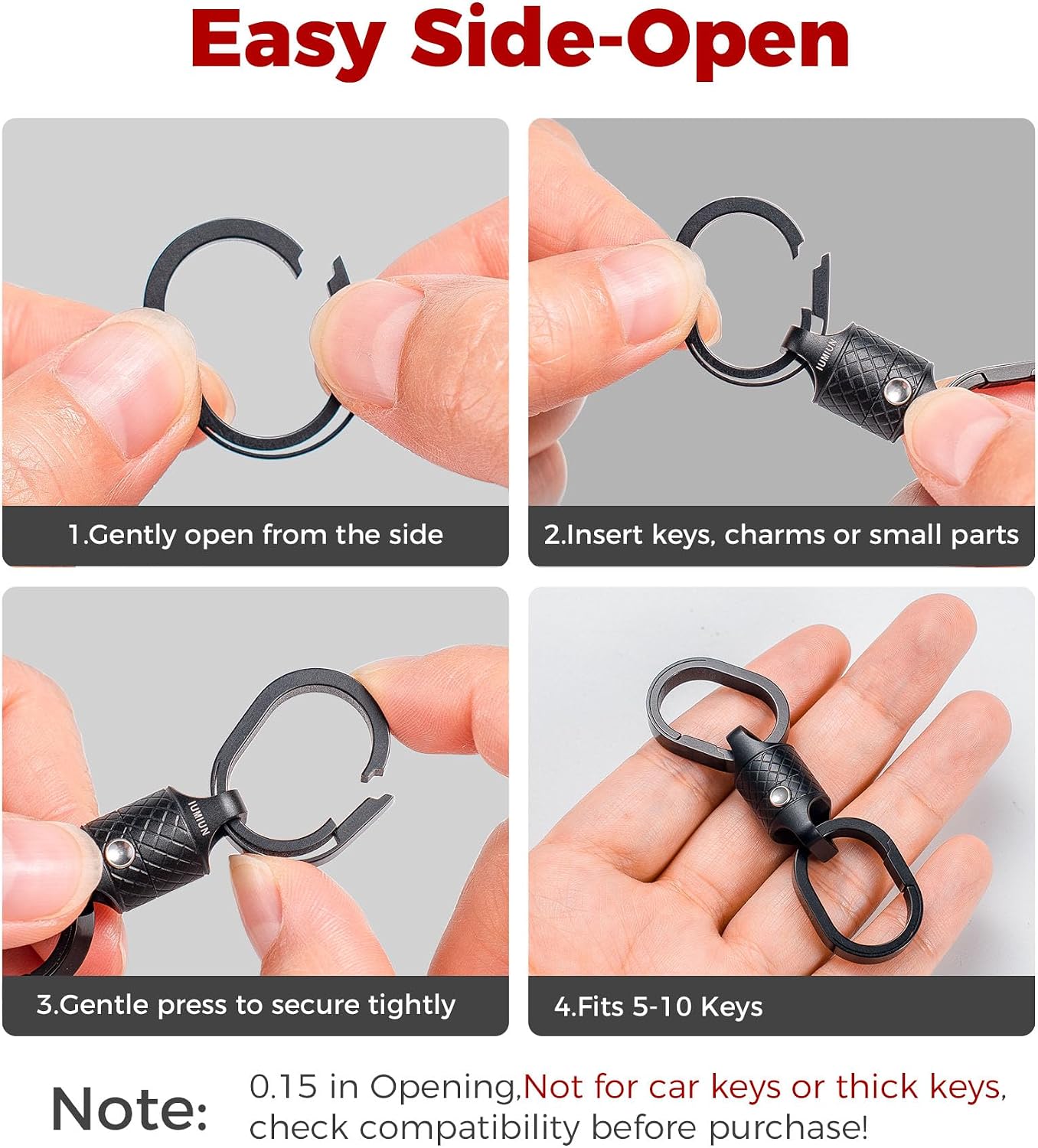 Quick Release Magnetic Keychai - Chain Lock Combination recension och pris