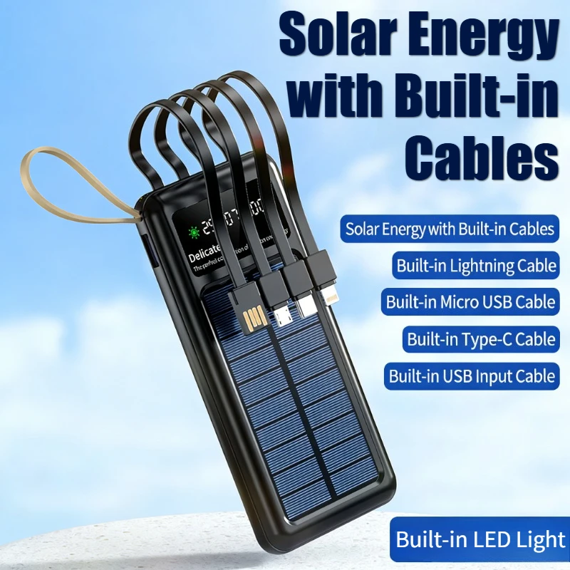 Solar Power Bank 20000mAh with - Usb Charger Dynamo recension och pris