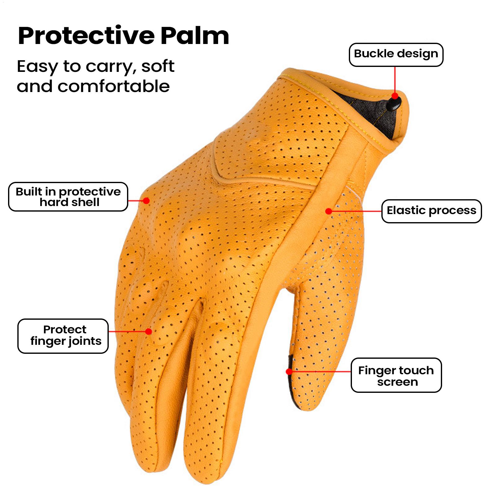 Motorcycle Retro Gloves Breath - Cycling In City recension och pris