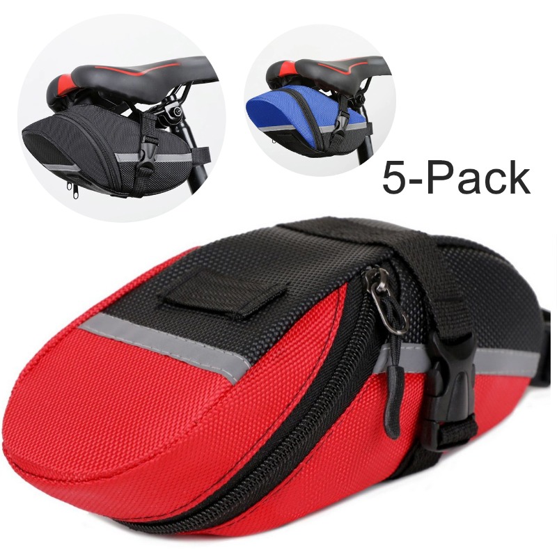5-Pack Bike Seat Bag Bicycle S - Saddle Bag Under Seat recension och pris