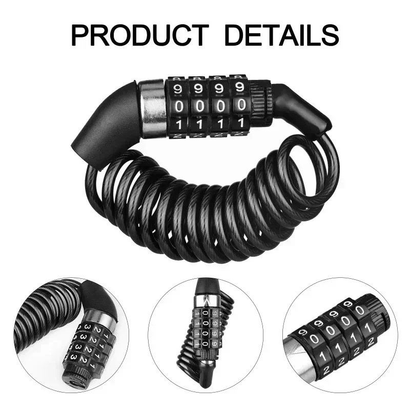 Motorcycle Bicycle Anti-Theft  - Chain Lock Combination recension och pris