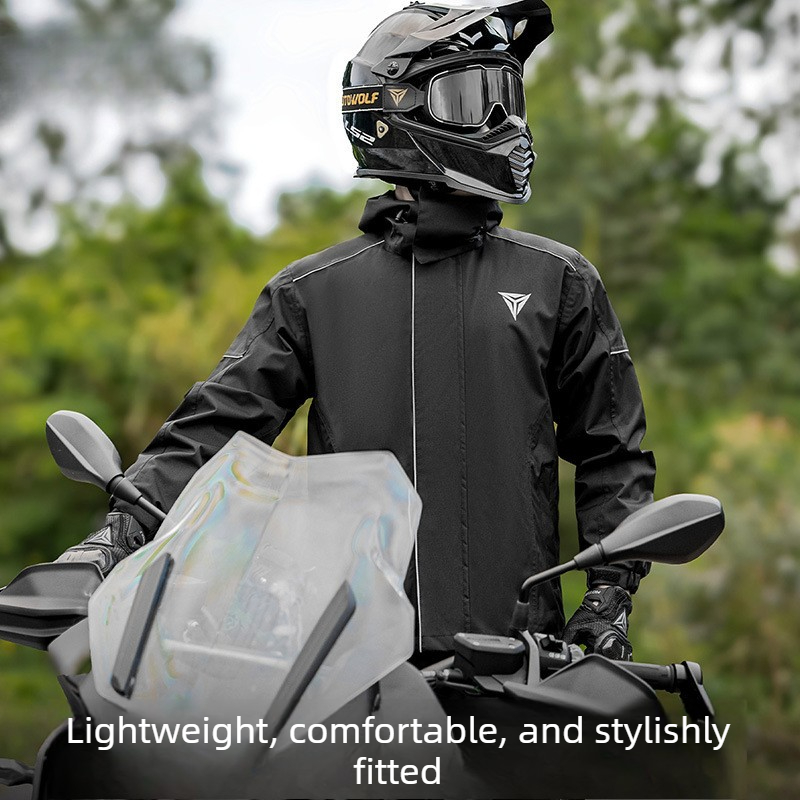 Motorcycle Rain Suit Waterproo - Cycling Commuter Rain Jacket recension och pris