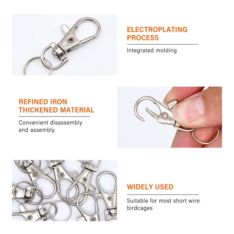 10Pcs Cage Accessories Door Bu - Chain Lock Combination recension och pris