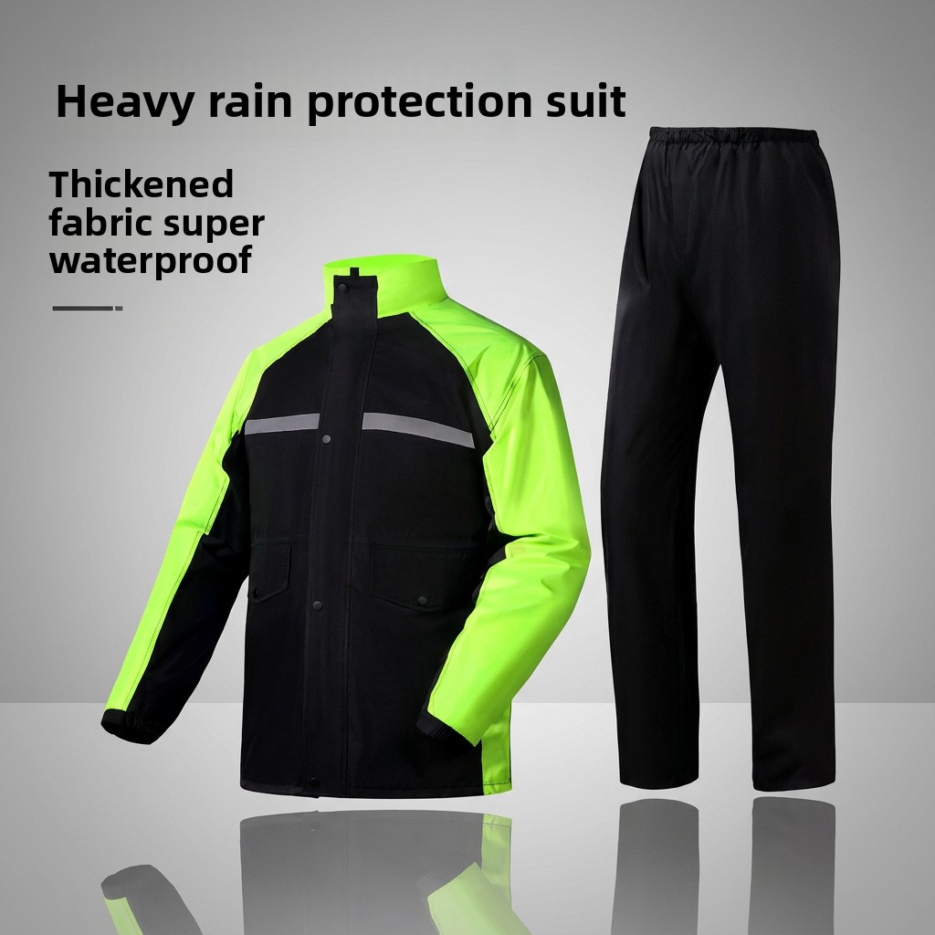 Heavy Duty Motorcycle Rain Sui - Cycling Commuter Rain Jacket recension och pris