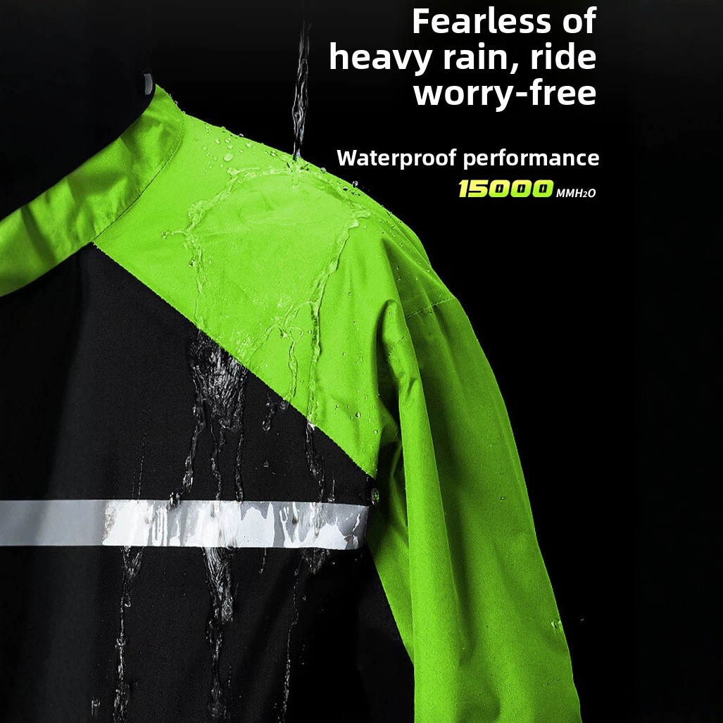 Heavy Duty Motorcycle Rain Sui - Cycling Commuter Rain Jacket recension och pris